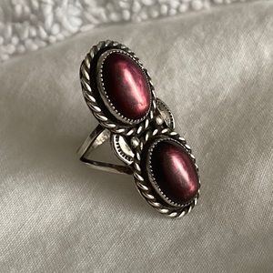 Sterling and Purple Ring